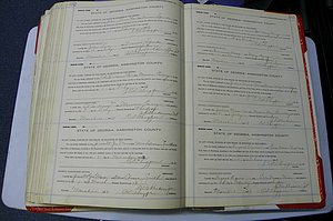 Was GA, Marriages Book K, 1907 - 1913, P 582-583.JPG