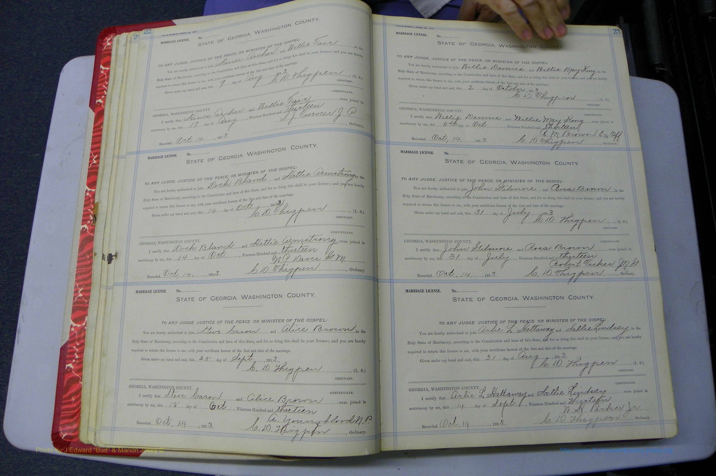 Was GA, Marriages Book L, 1913 - 1917, P 022-023.JPG