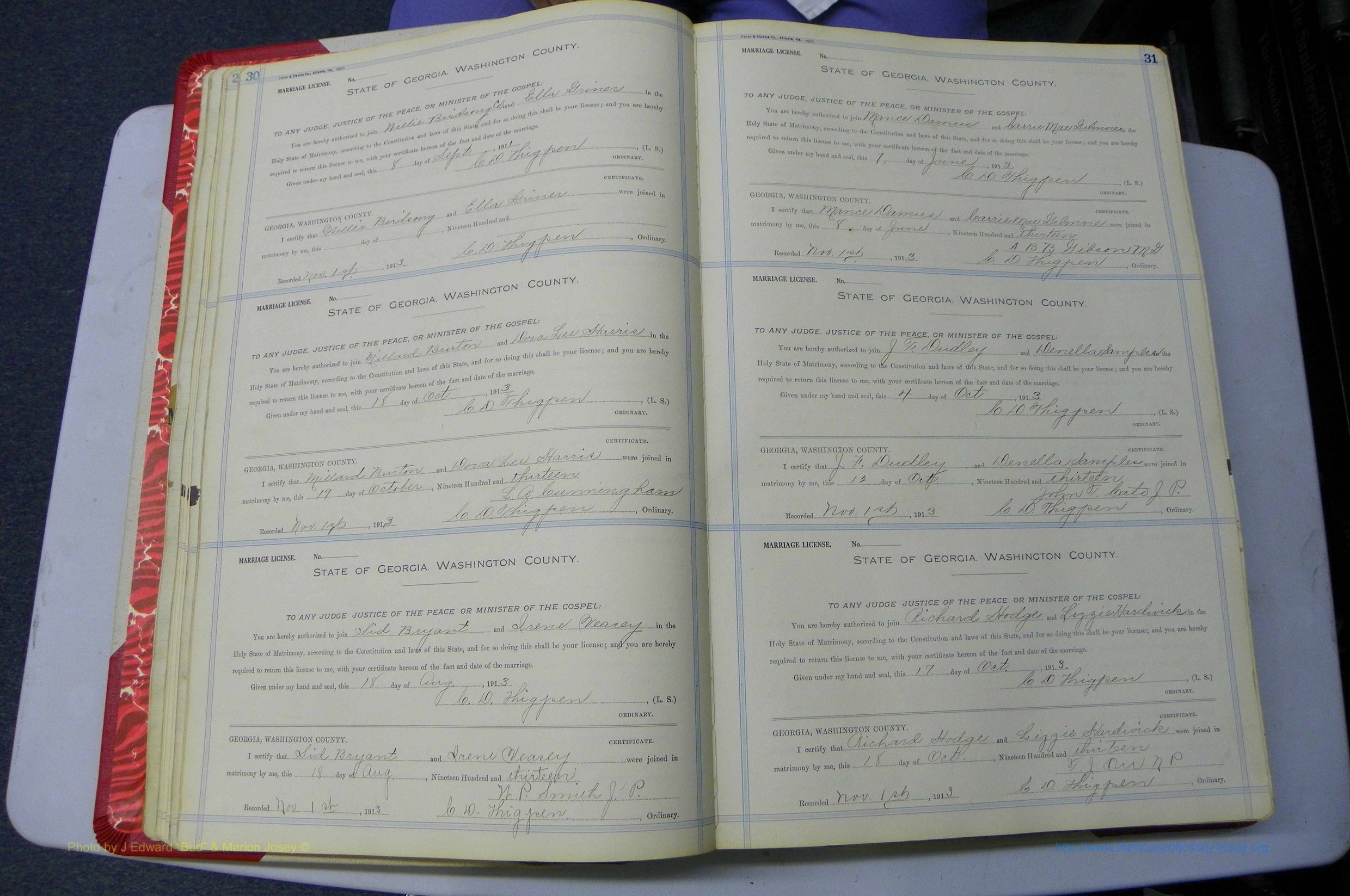 Was GA, Marriages Book L, 1913 - 1917, P 030-031.JPG