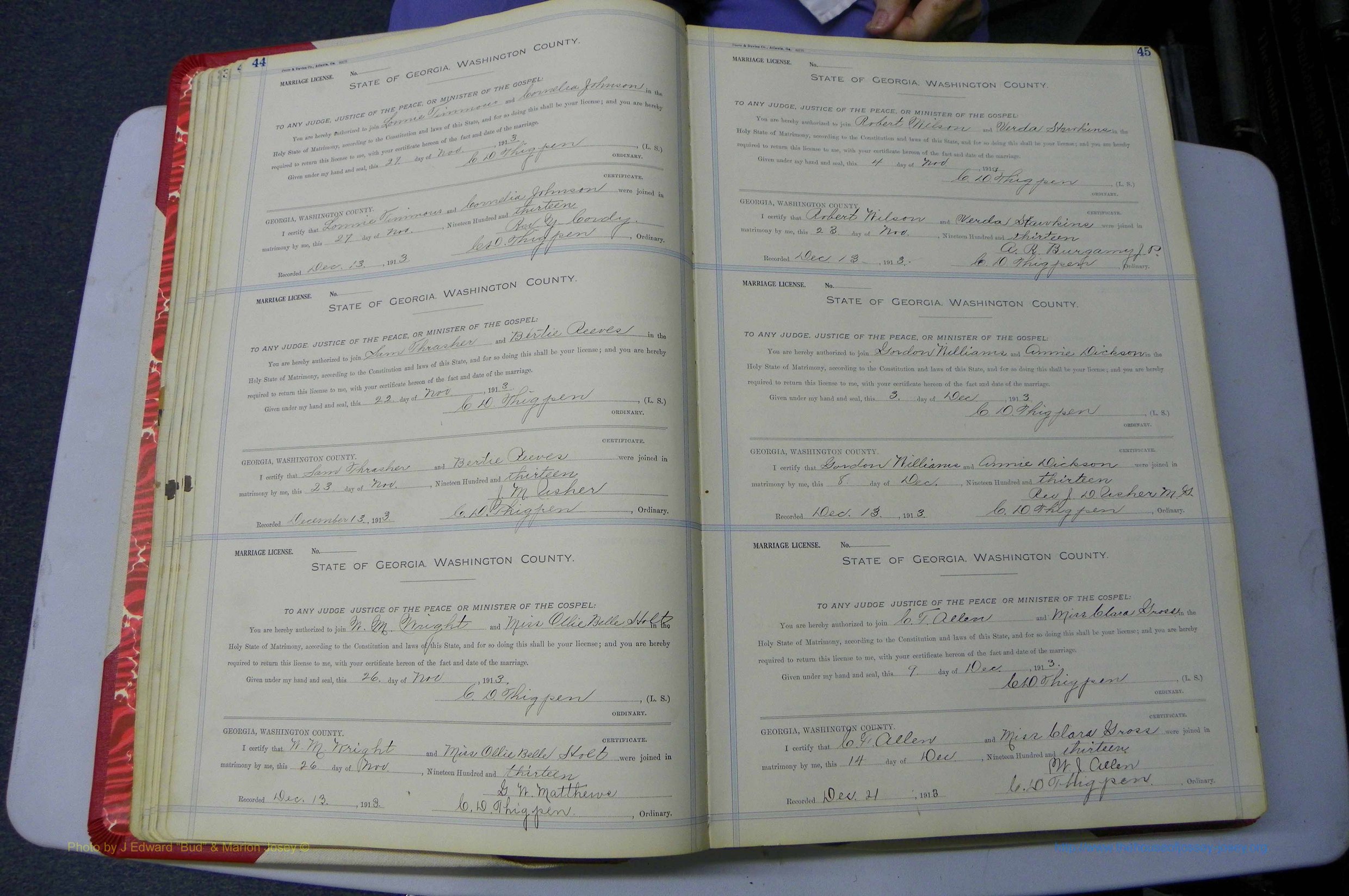 Was GA, Marriages Book L, 1913 - 1917, P 044-045.JPG