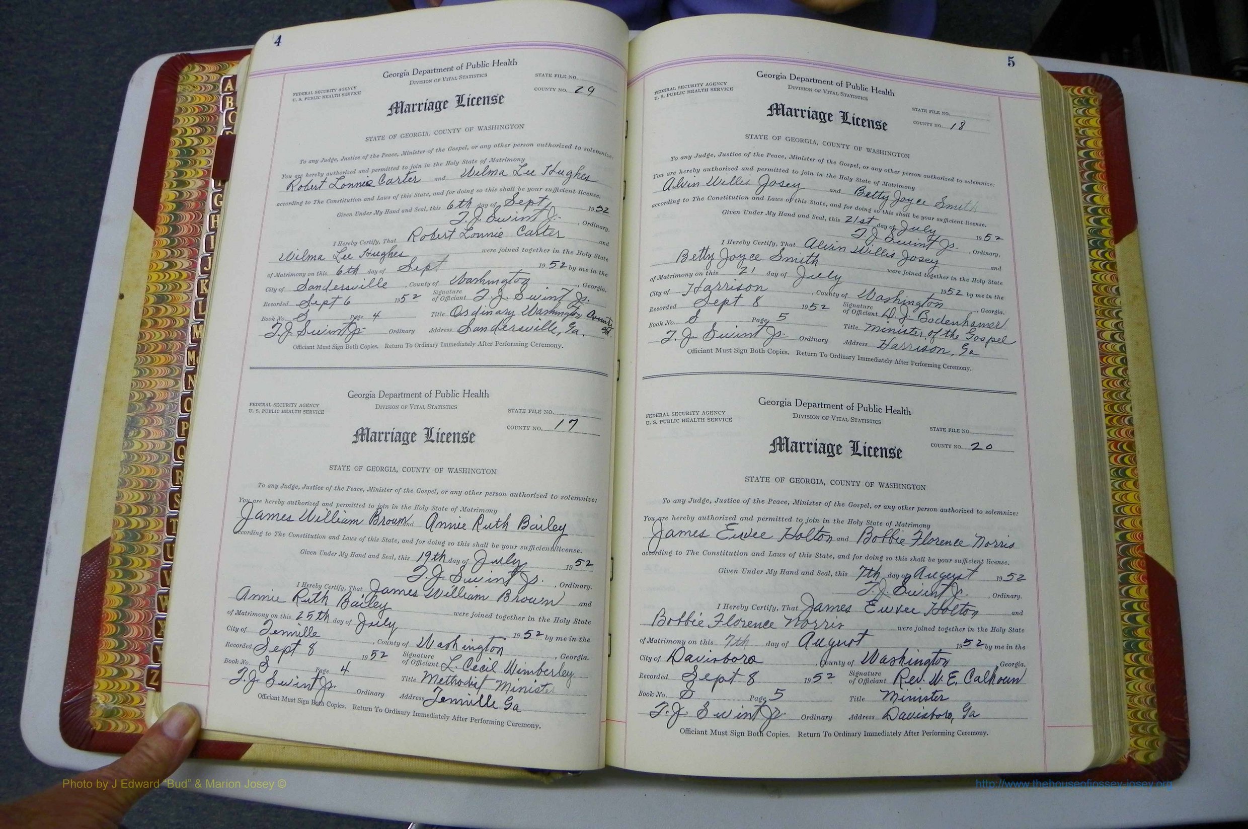 Was GA, Mar. Book S, 1952 - 1966, White, P 004-005.JPG