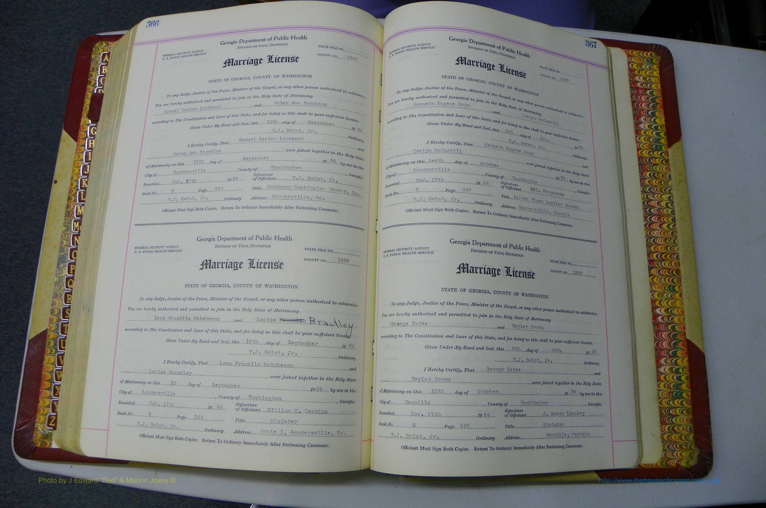 Was GA, Mar. Book S, 1952 - 1966, White, P 366-367.JPG