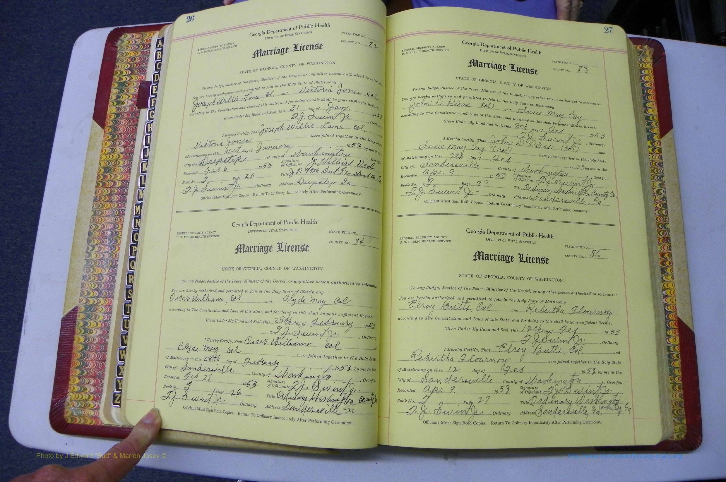 Was GA, Mar. Book T, 1952 - 1962, Col, P 026-027.JPG