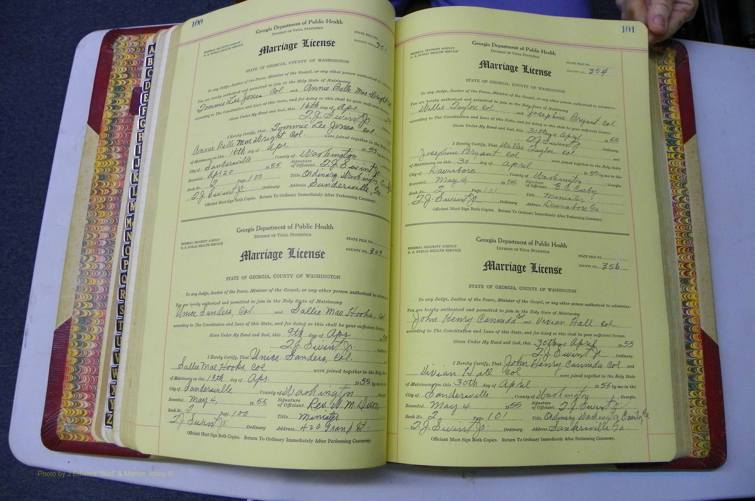 Was GA, Mar. Book T, 1952 - 1962, Col, P 100-101.JPG