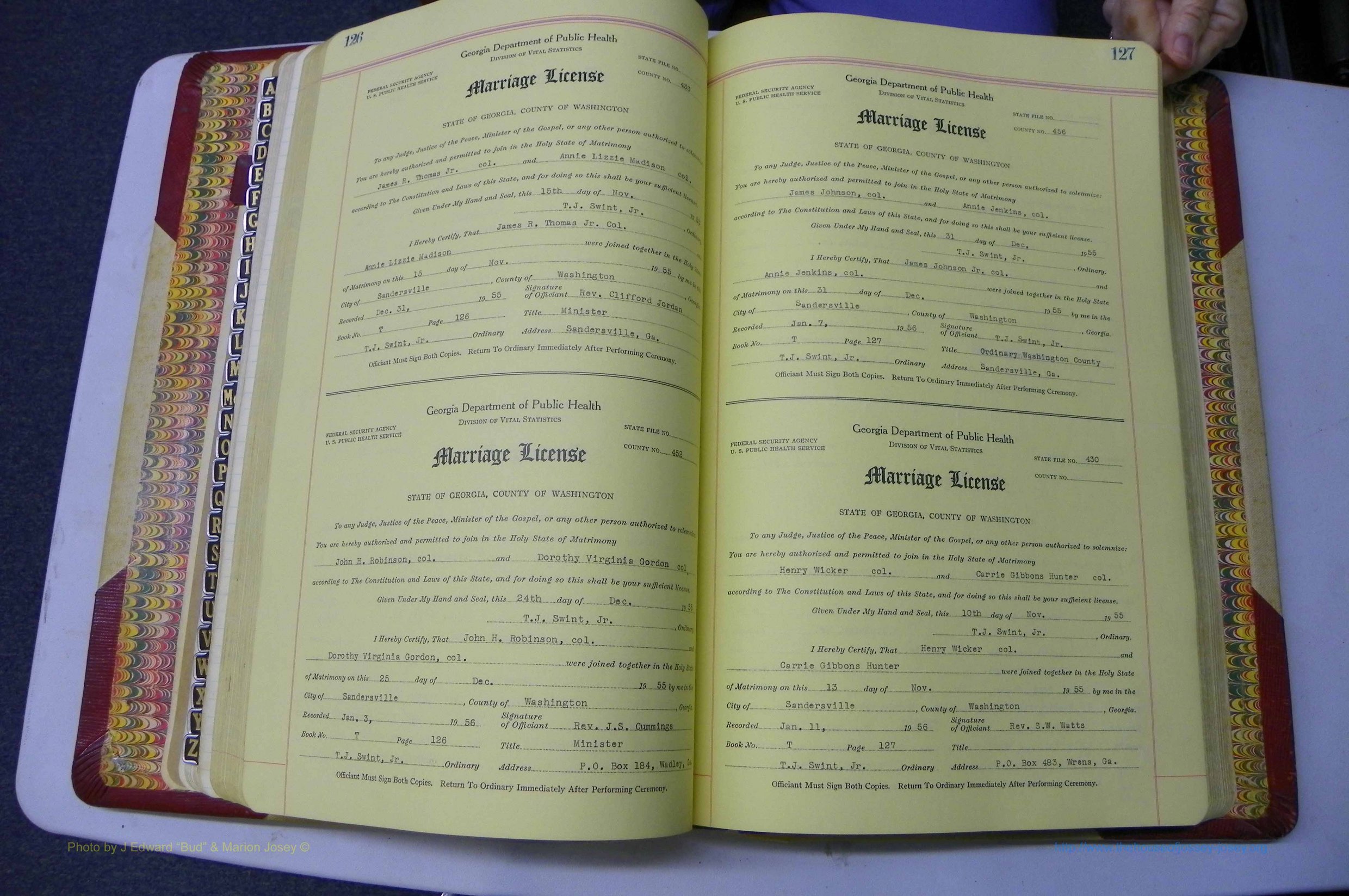 Was GA, Mar. Book T, 1952 - 1962, Col, P 126-127.JPG