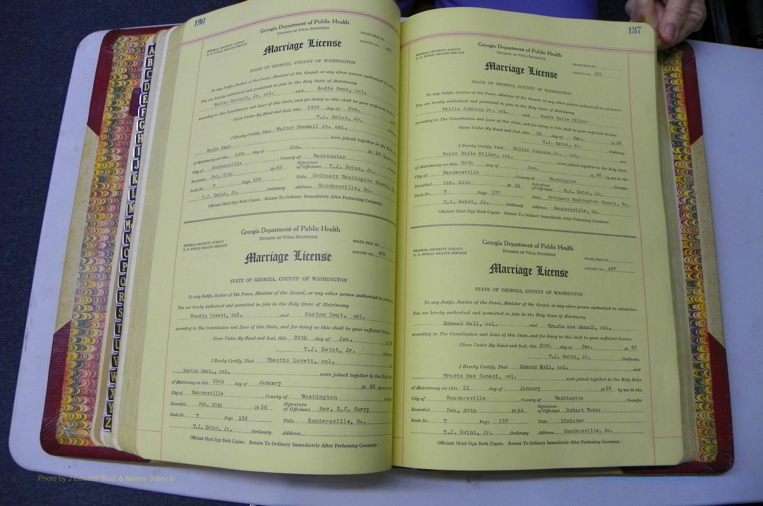 Was GA, Mar. Book T, 1952 - 1962, Col, P 136-137.JPG