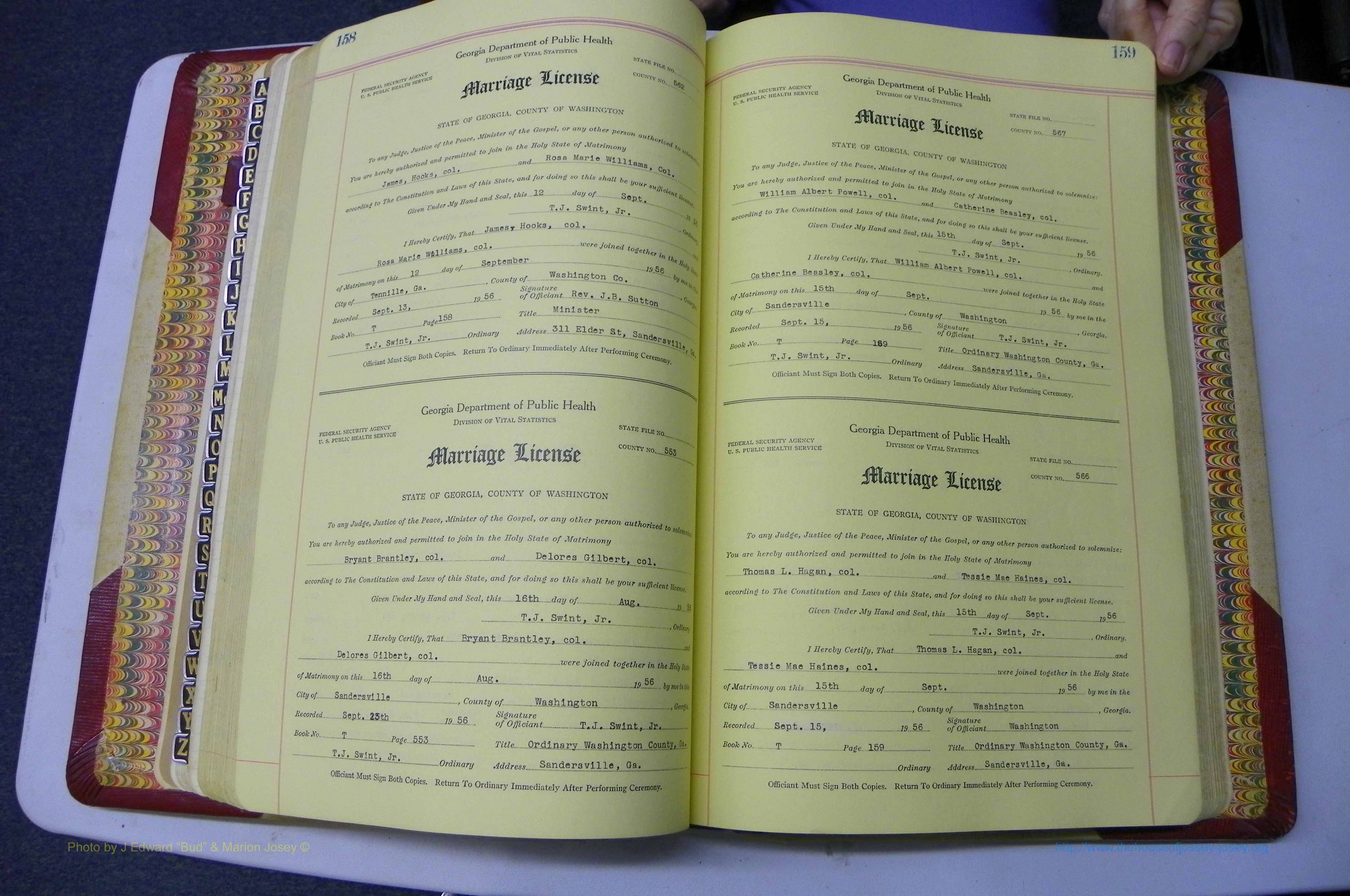 Was GA, Mar. Book T, 1952 - 1962, Col, P 158-159.JPG