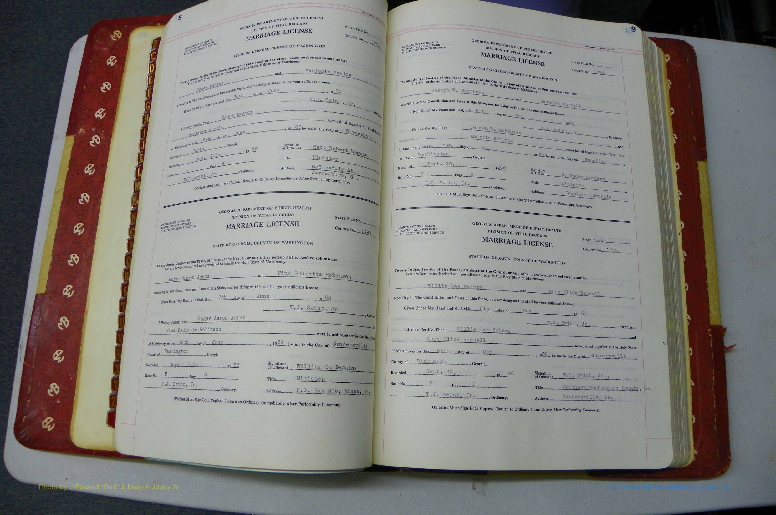 Was GA, Mar. Book V, 1966 - 1975, White, P 008-009.JPG