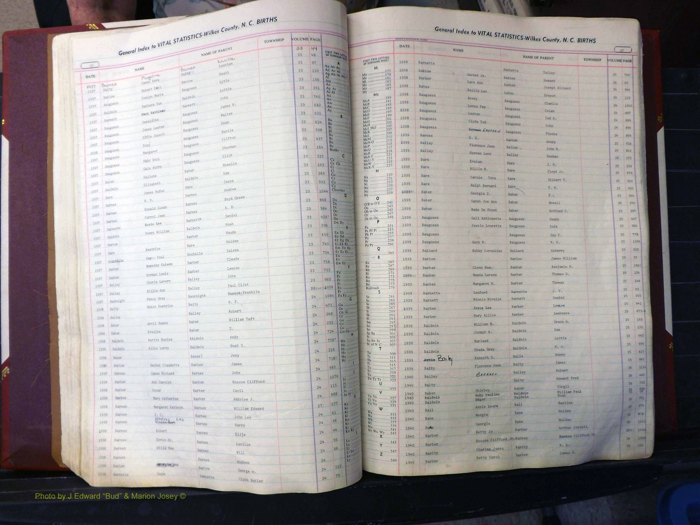 Wilkes Co, NC, Births, A-K, 1913-1962 (137).JPG