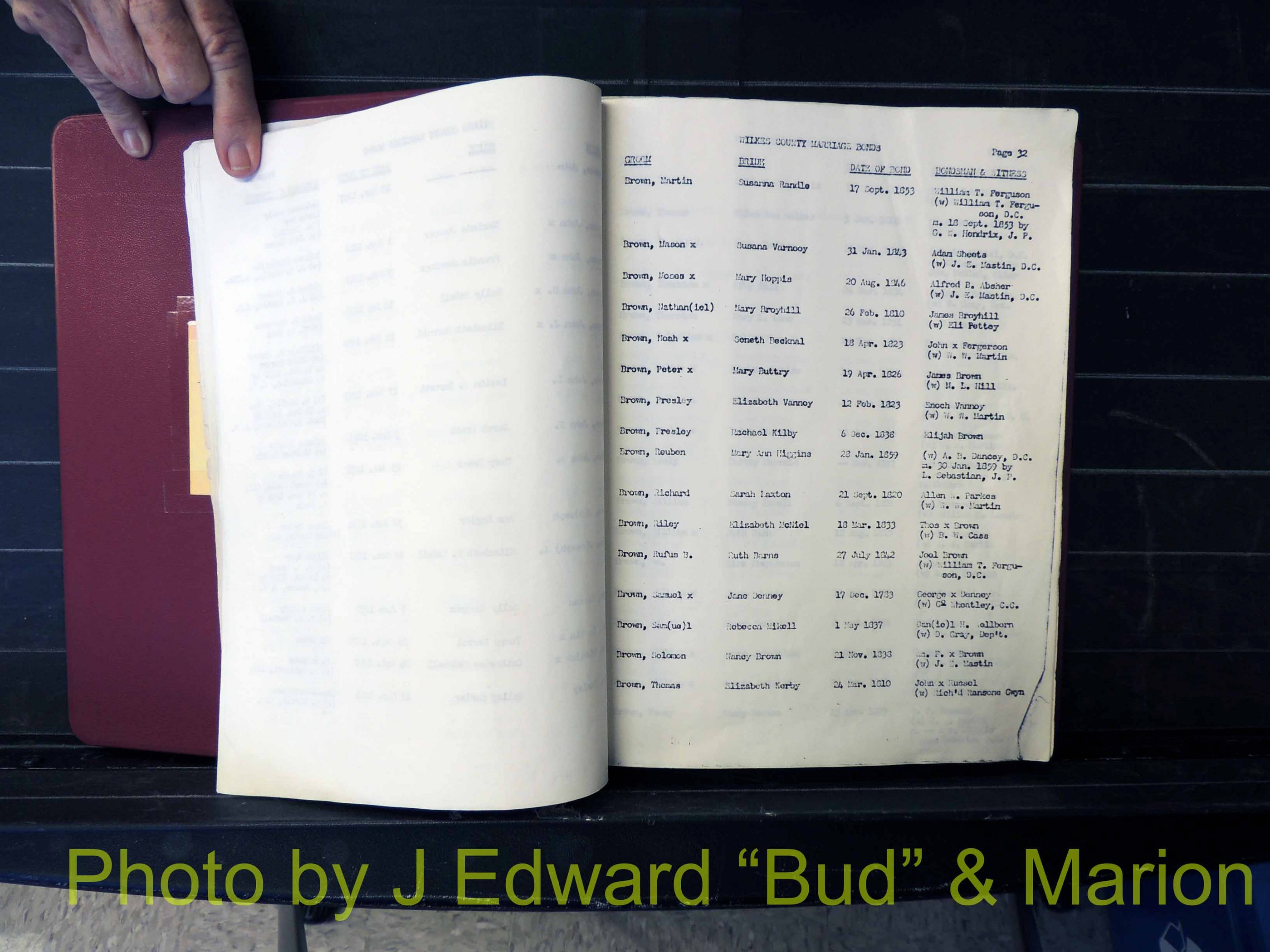 Wilkes Co, NC, Marriage Bonds, 1830's up (133).JPG