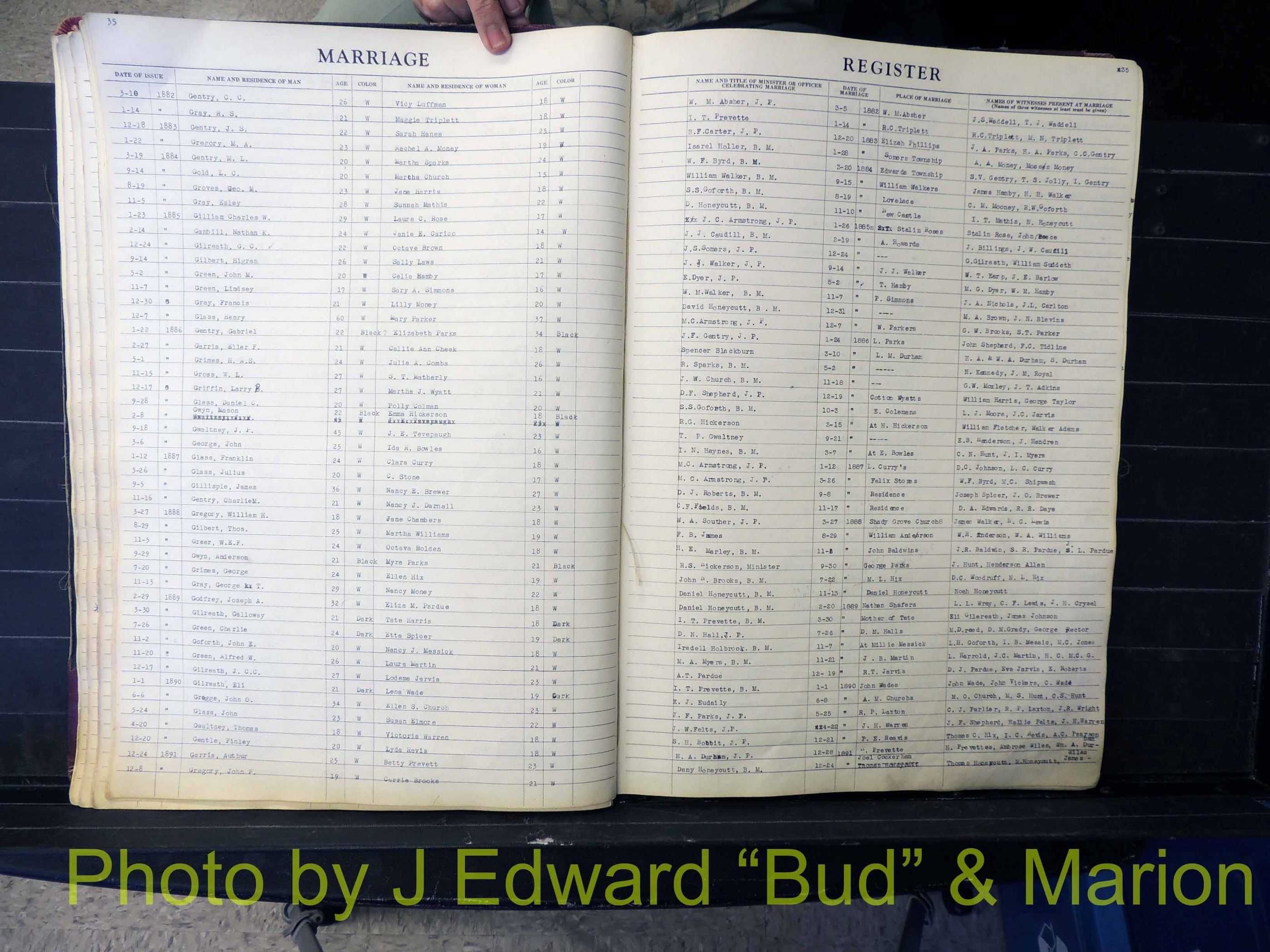 Wilkes Co, NC, Marriage Book 1, 1870-1940 (136).JPG