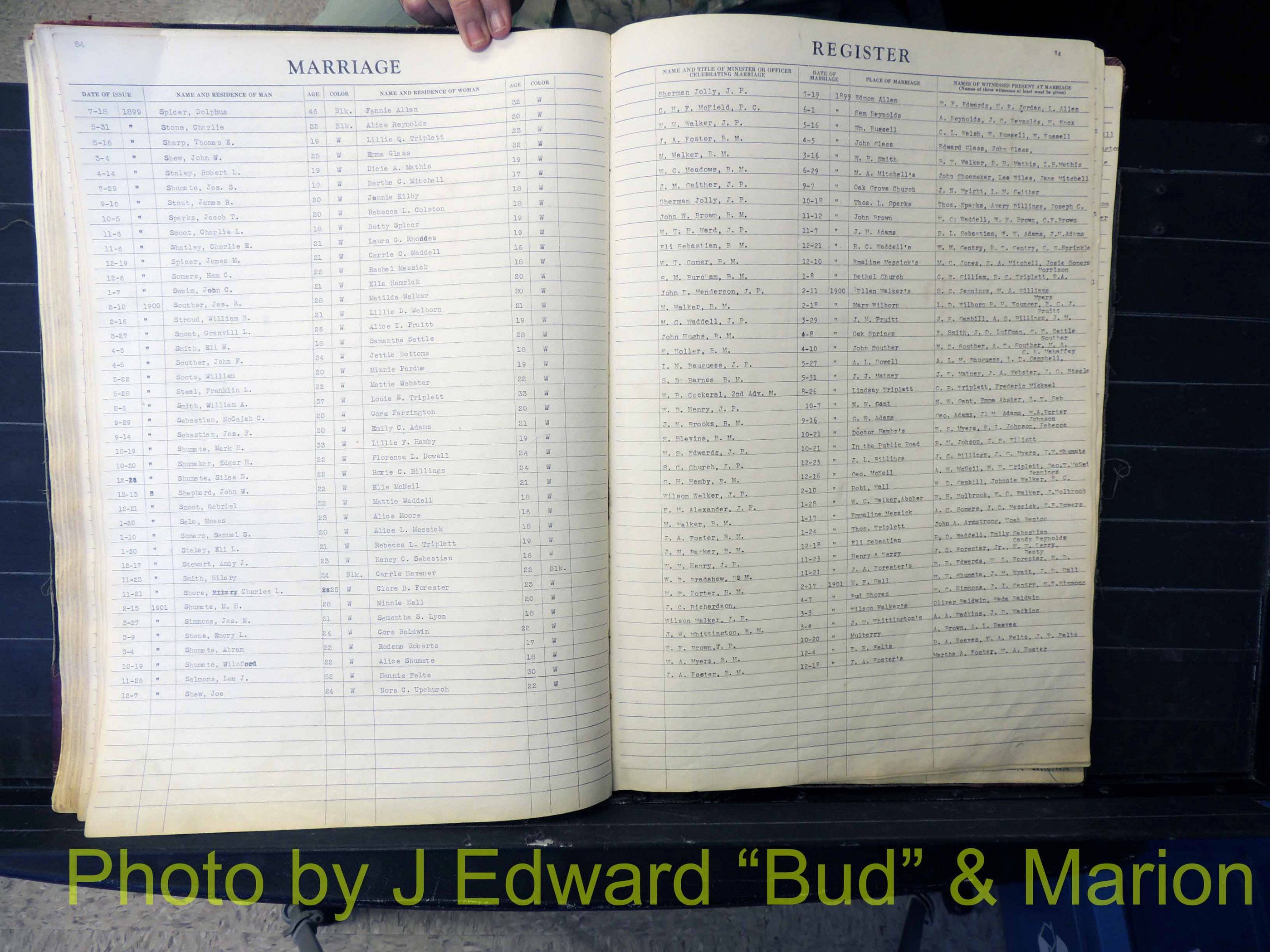 Wilkes Co, NC, Marriage Book 1, 1870-1940 (185).JPG