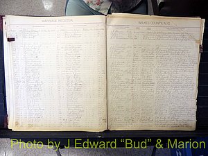 Wilkes Co, NC, Marriage Book 2, 1902-1911 (118).JPG