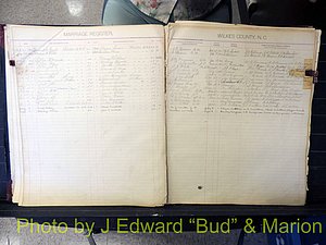 Wilkes Co, NC, Marriage Book 2, 1902-1911 (119).JPG