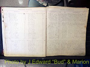 Wilkes Co, NC, Marriage Book 2, 1902-1911 (133).JPG