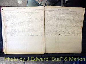 Wilkes Co, NC, Marriage Book 2, 1902-1911 (136).JPG