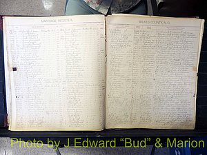 Wilkes Co, NC, Marriage Book 2, 1902-1911 (137).JPG