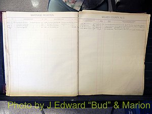 Wilkes Co, NC, Marriage Book 2, 1902-1911 (142).JPG