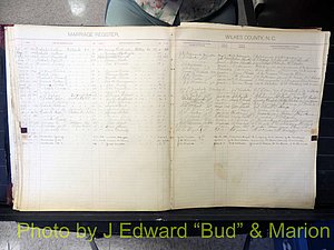 Wilkes Co, NC, Marriage Book 2, 1902-1911 (144).JPG