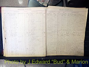 Wilkes Co, NC, Marriage Book 2, 1902-1911 (148).JPG