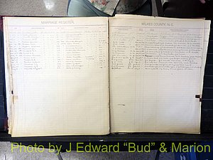 Wilkes Co, NC, Marriage Book 2, 1902-1911 (149).JPG