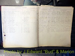 Wilkes Co, NC, Marriage Book 2, 1902-1911 (152).JPG