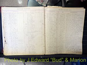 Wilkes Co, NC, Marriage Book 2, 1902-1911 (154).JPG