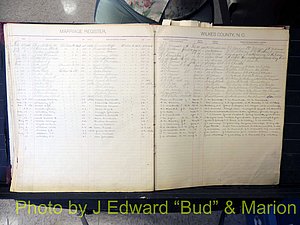 Wilkes Co, NC, Marriage Book 2, 1902-1911 (166).JPG