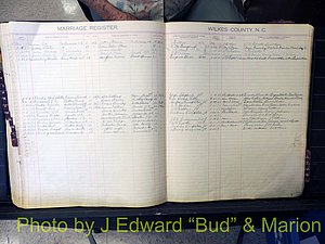 Wilkes Co, NC, Marriage Book 4, 1920-1937 (182).JPG