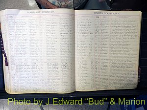 Wilkes Co, NC, Marriage Book 4, 1920-1937 (183).JPG