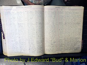 Wilkes Co, NC, Marriage Book 4, 1920-1937 (186).JPG