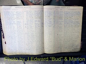 Wilkes Co, NC, Marriage Book 4, 1920-1937 (191).JPG