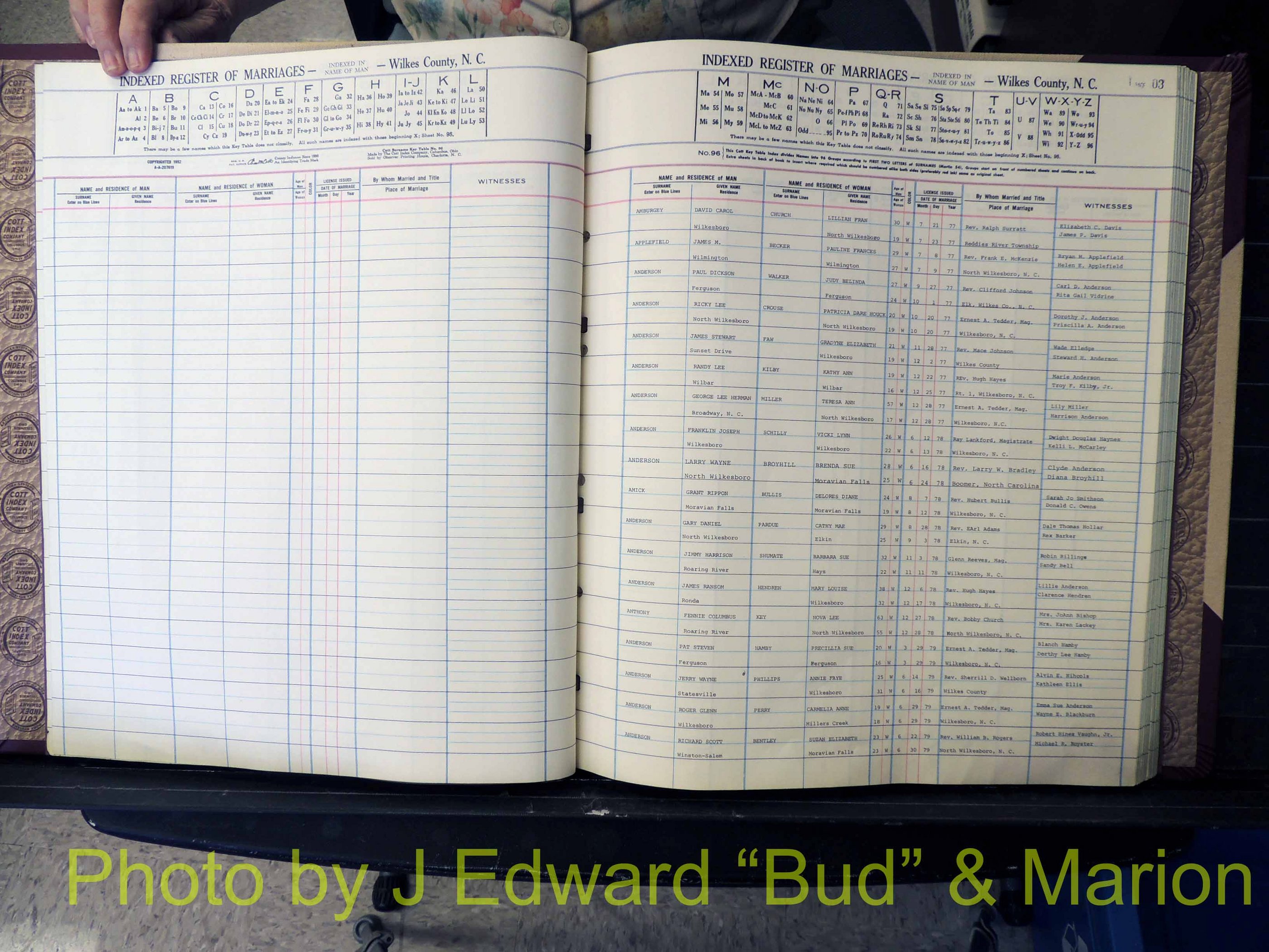 Wilkes Co, NC, Marriage Book 8, 1977-1978 (103).JPG
