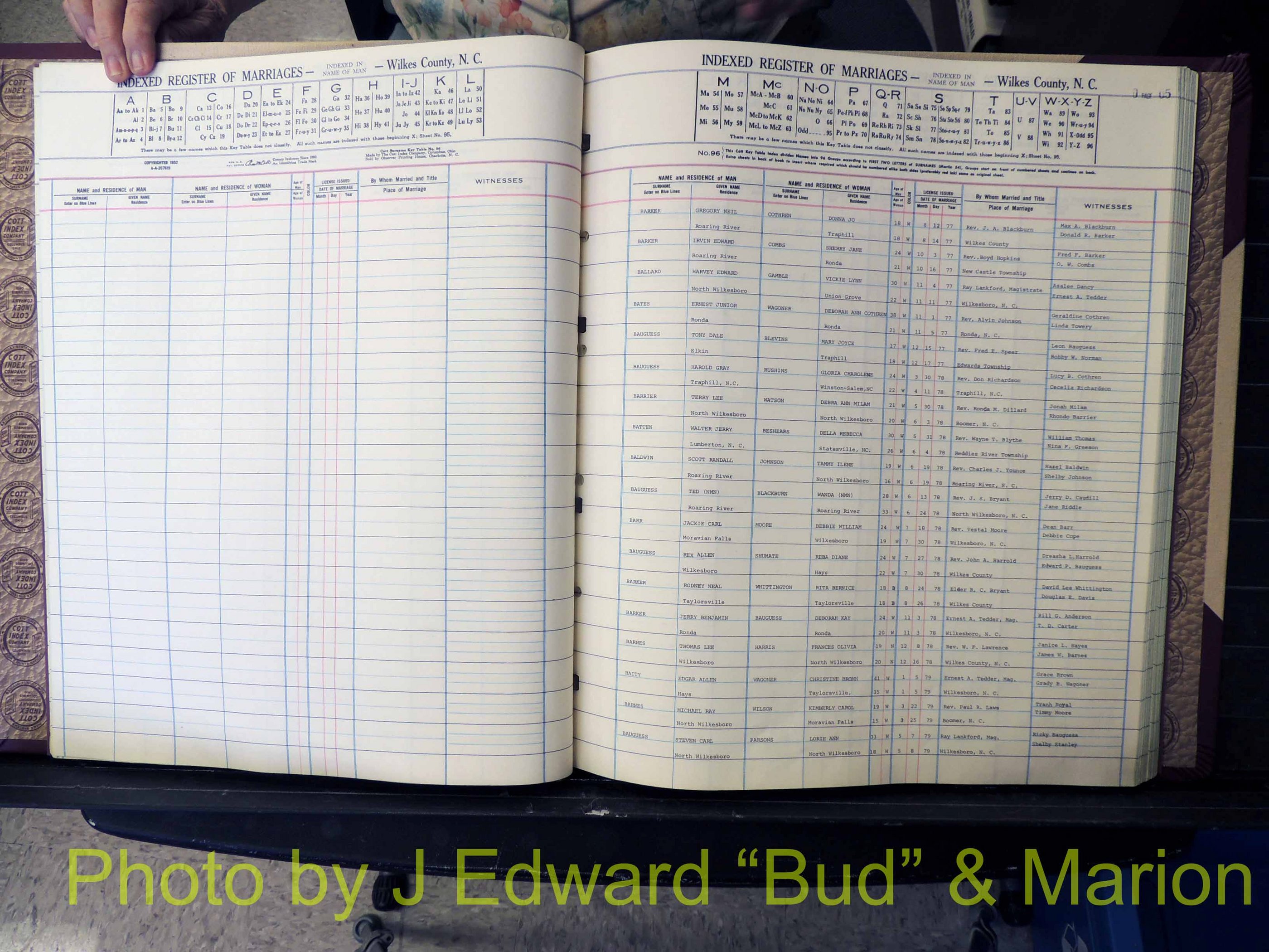 Wilkes Co, NC, Marriage Book 8, 1977-1978 (105).JPG