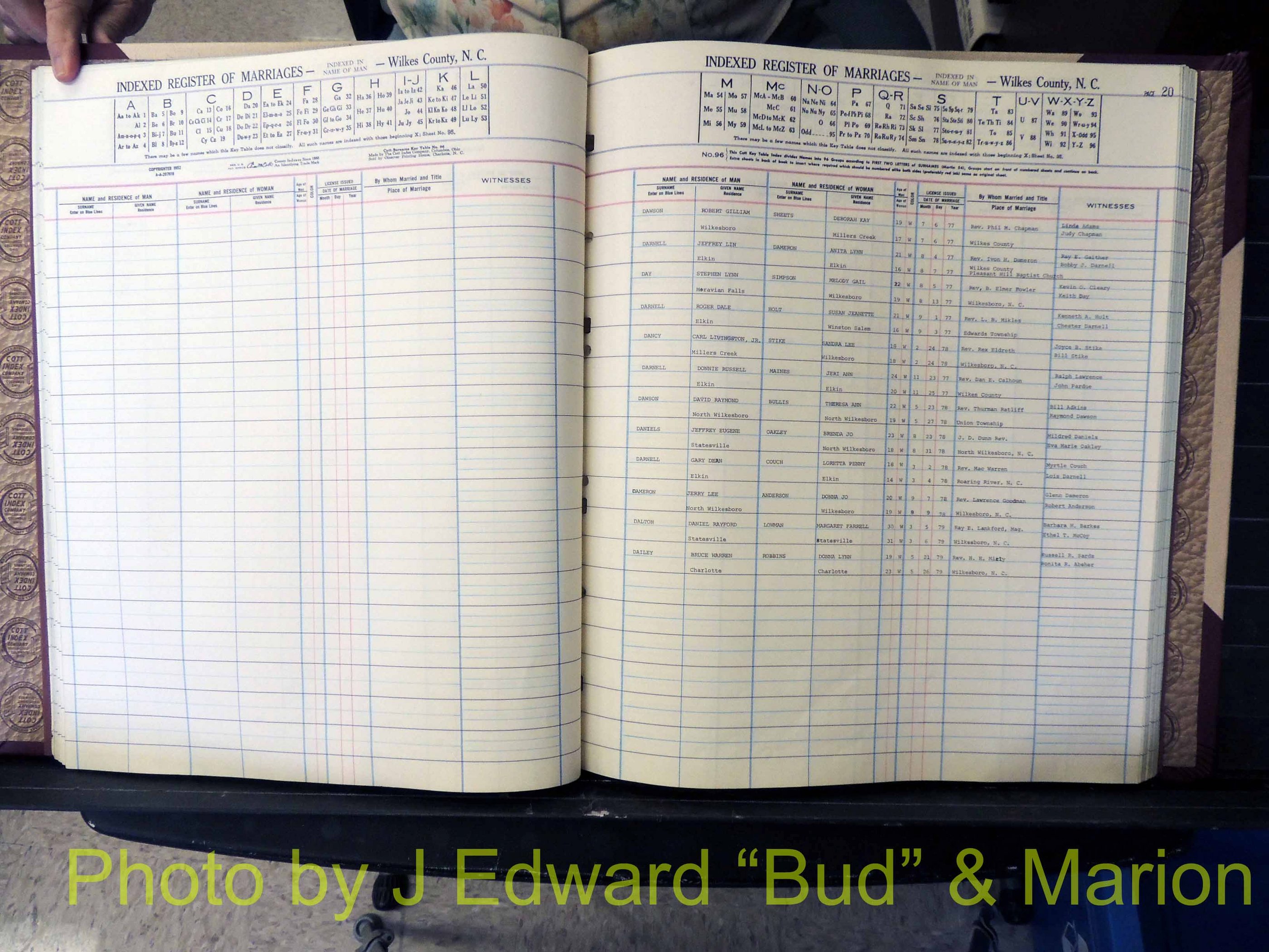 Wilkes Co, NC, Marriage Book 8, 1977-1978 (120).JPG