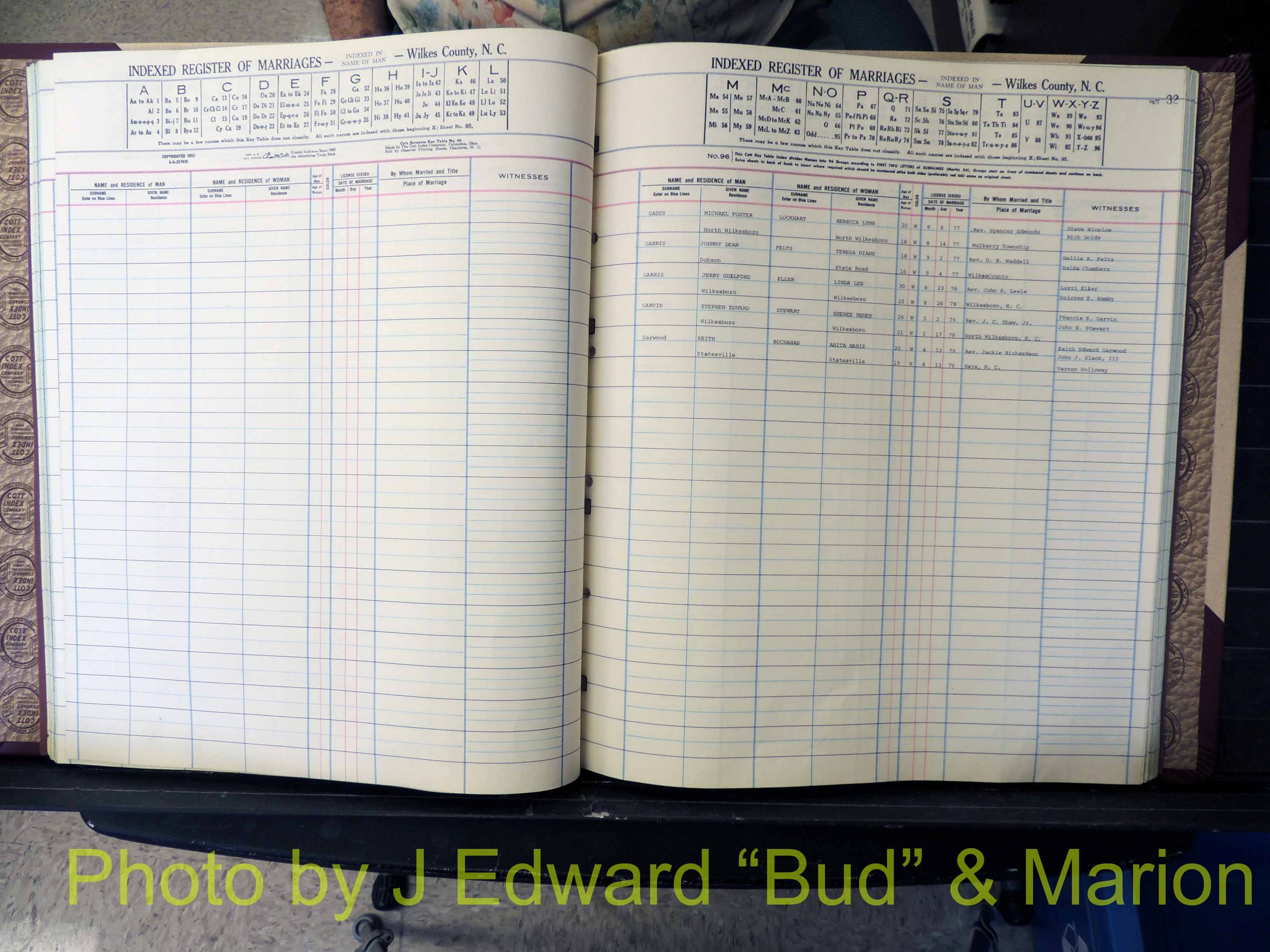Wilkes Co, NC, Marriage Book 8, 1977-1978 (131).JPG