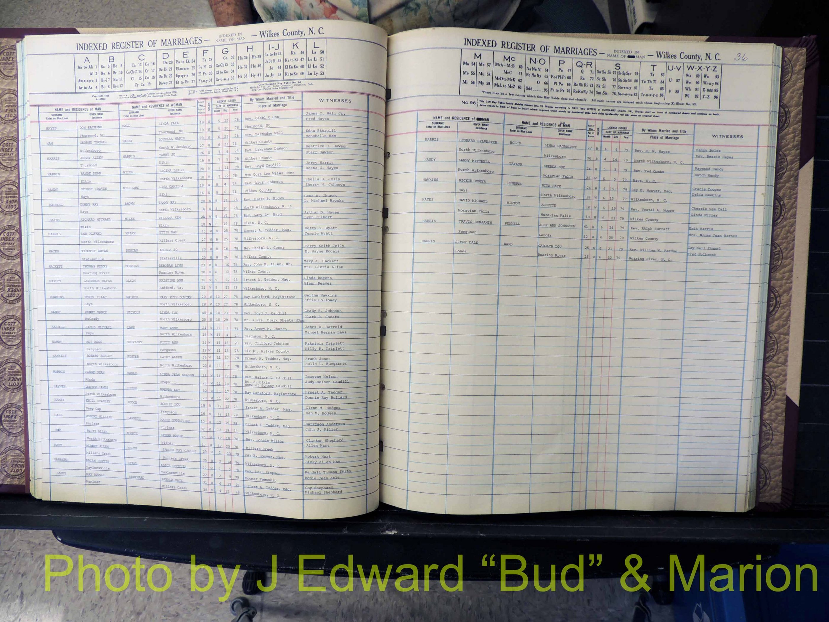 Wilkes Co, NC, Marriage Book 8, 1977-1978 (136).JPG