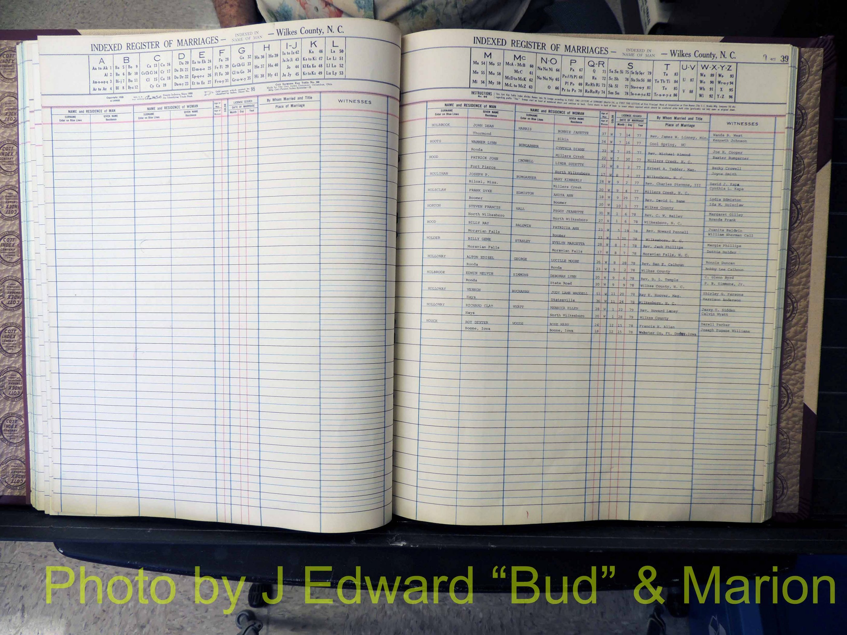Wilkes Co, NC, Marriage Book 8, 1977-1978 (139).JPG