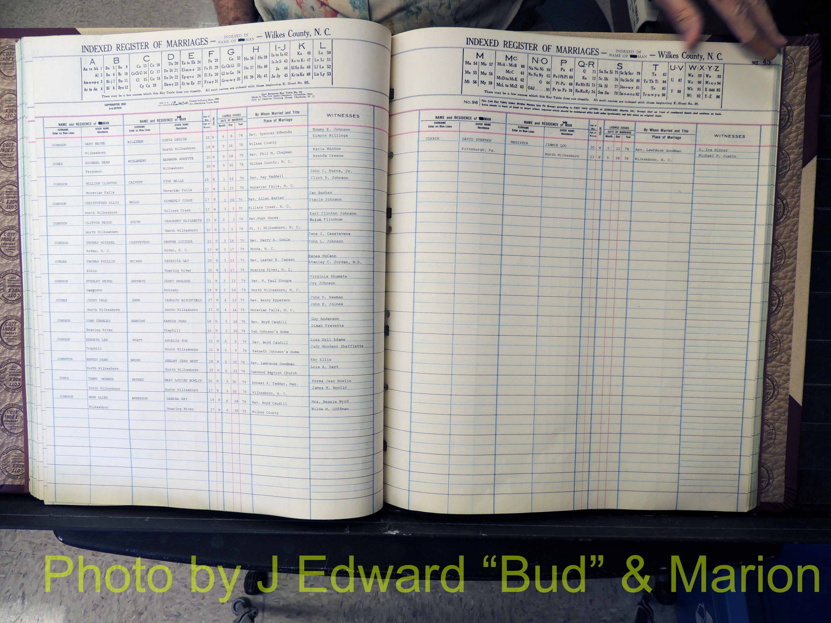 Wilkes Co, NC, Marriage Book 8, 1977-1978 (144).JPG