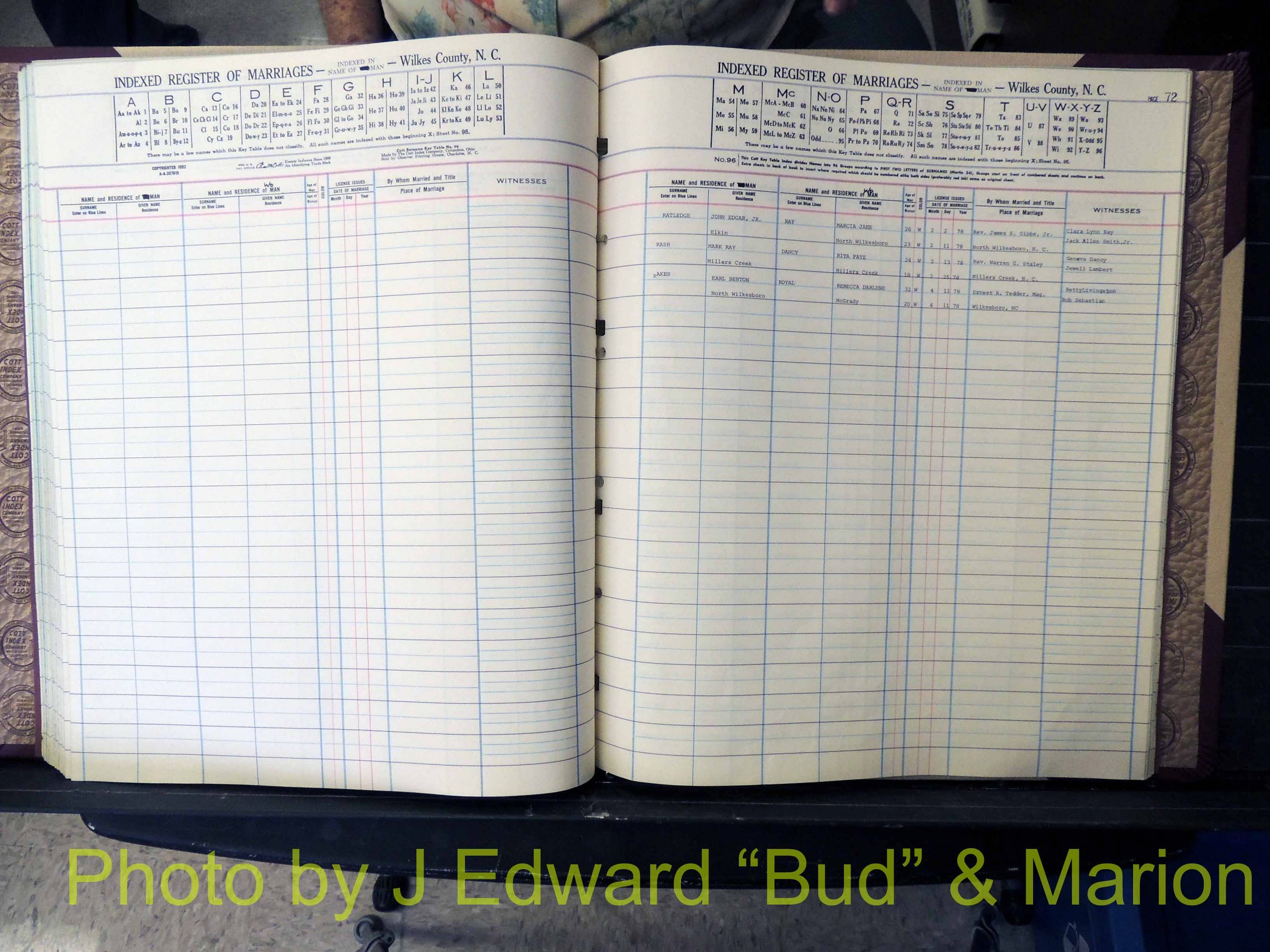 Wilkes Co, NC, Marriage Book 8, 1977-1978 (170).JPG