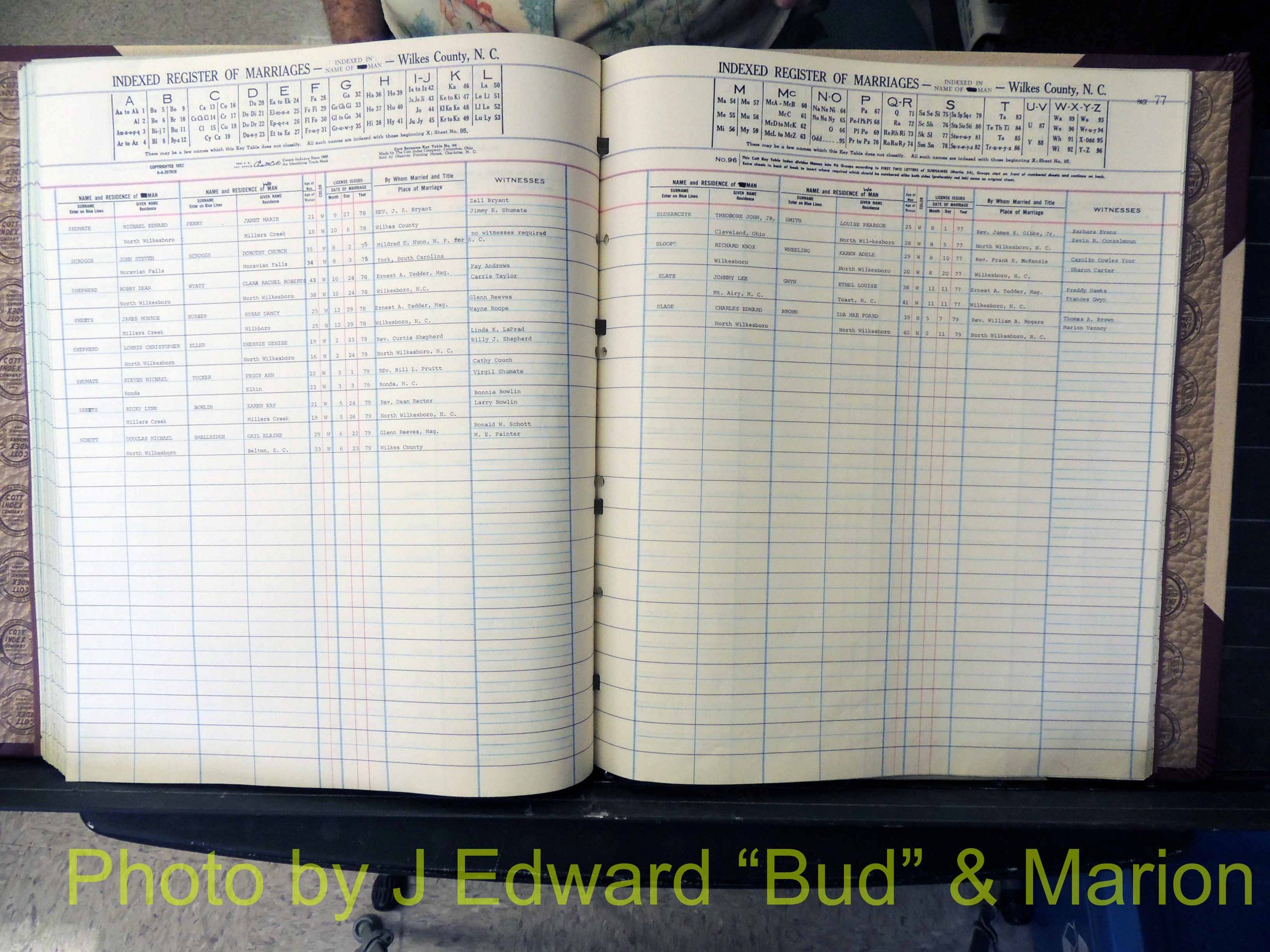 Wilkes Co, NC, Marriage Book 8, 1977-1978 (175).JPG