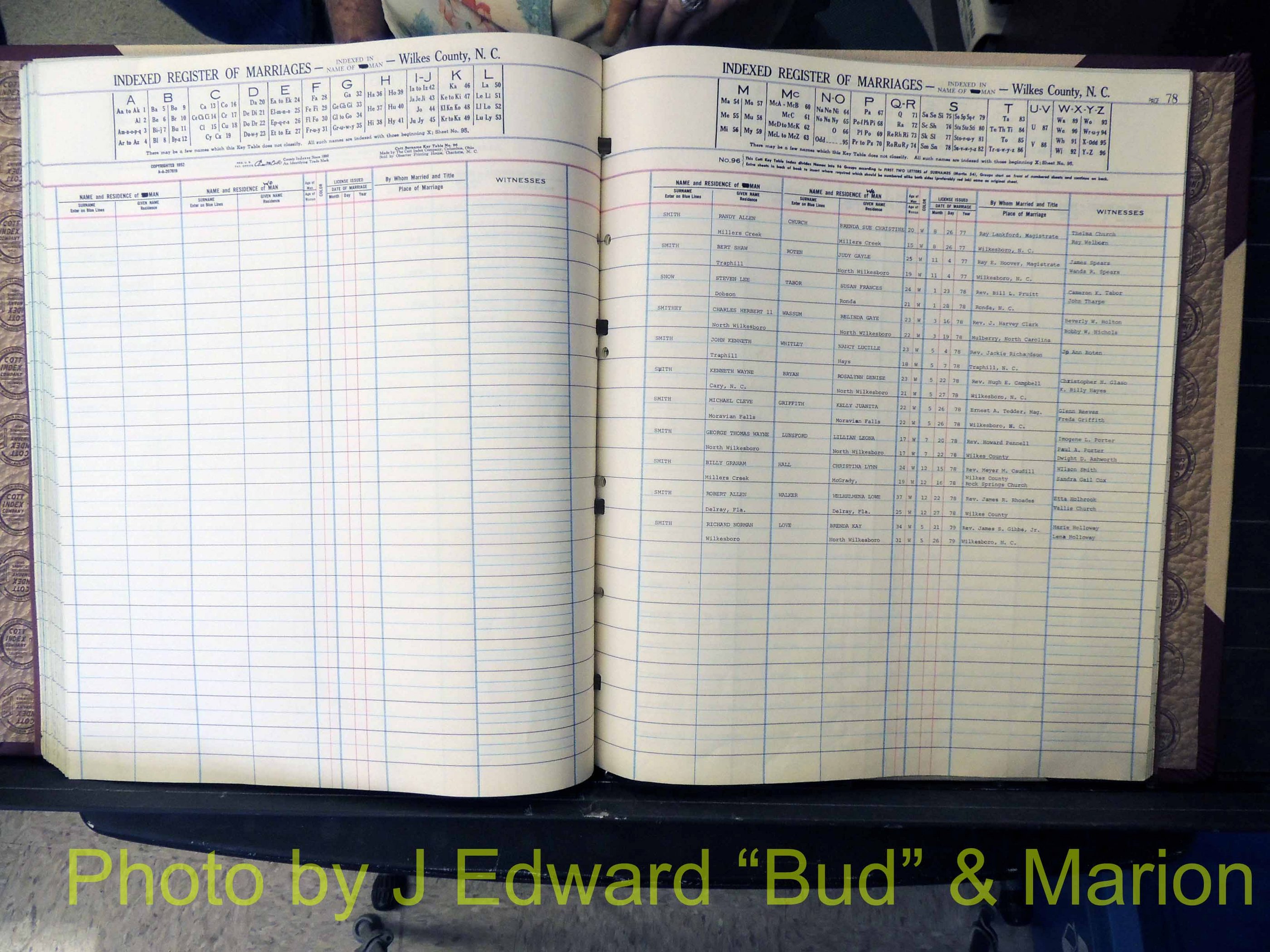 Wilkes Co, NC, Marriage Book 8, 1977-1978 (176).JPG