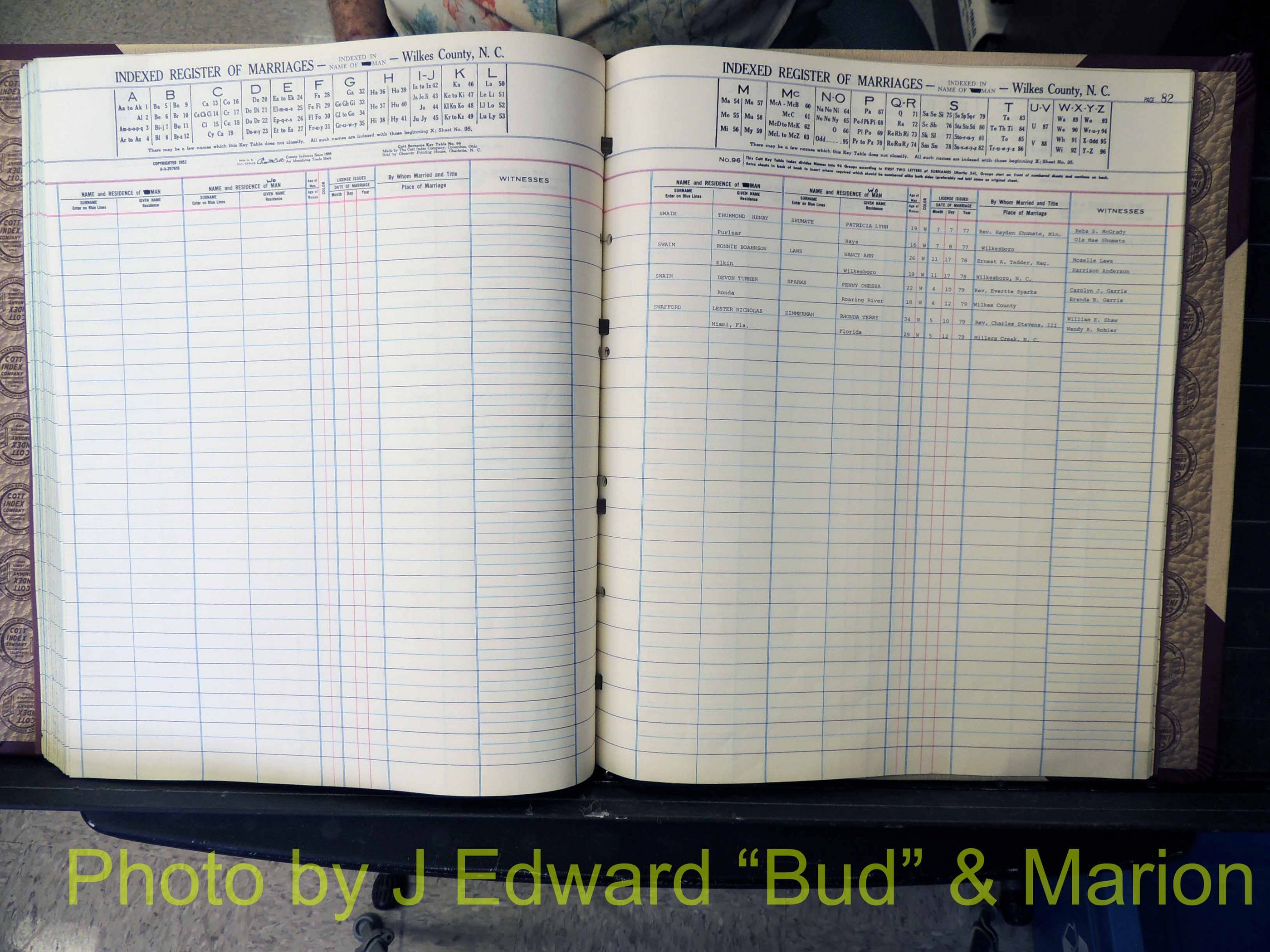 Wilkes Co, NC, Marriage Book 8, 1977-1978 (180).JPG