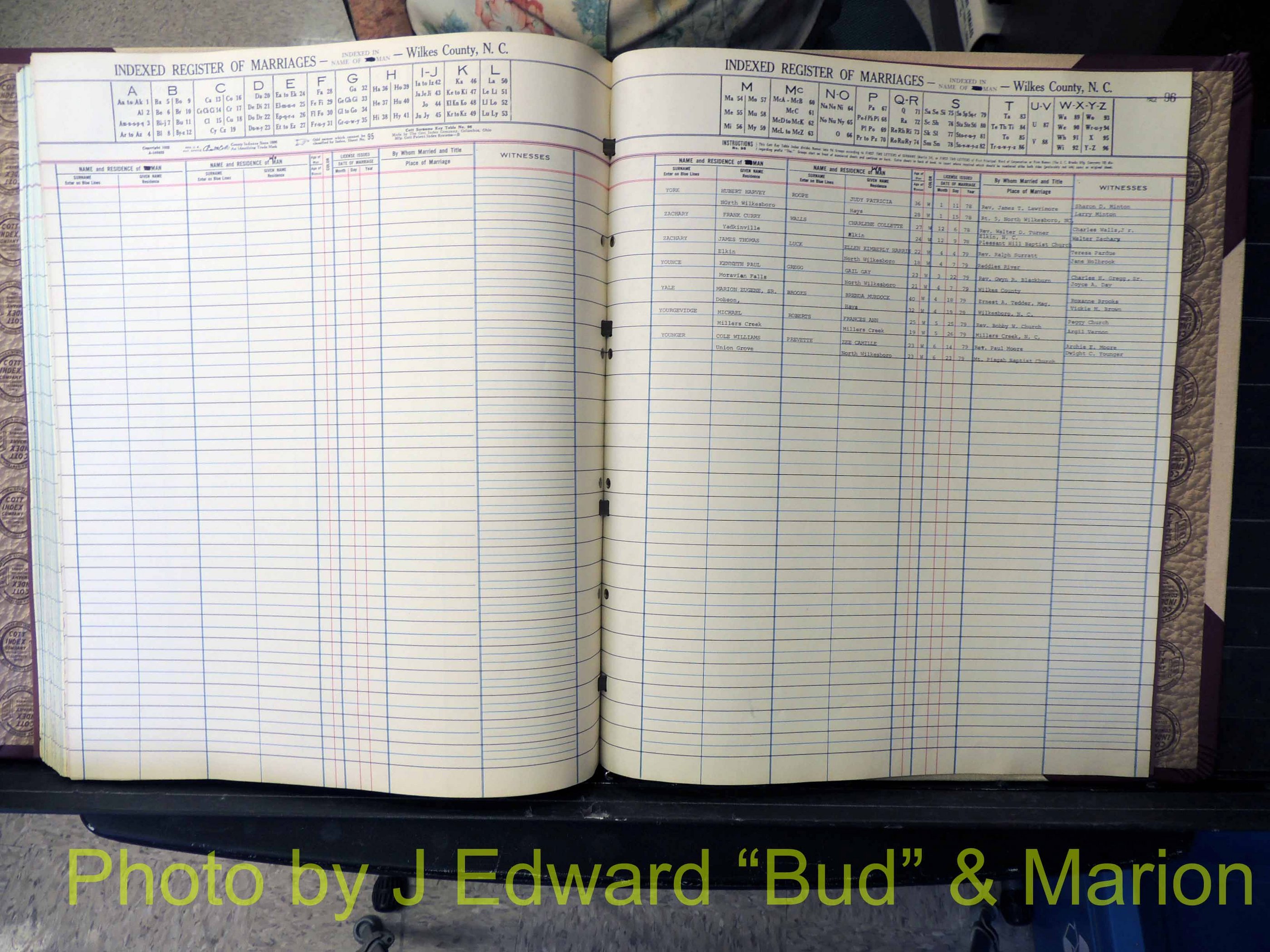 Wilkes Co, NC, Marriage Book 8, 1977-1978 (192).JPG