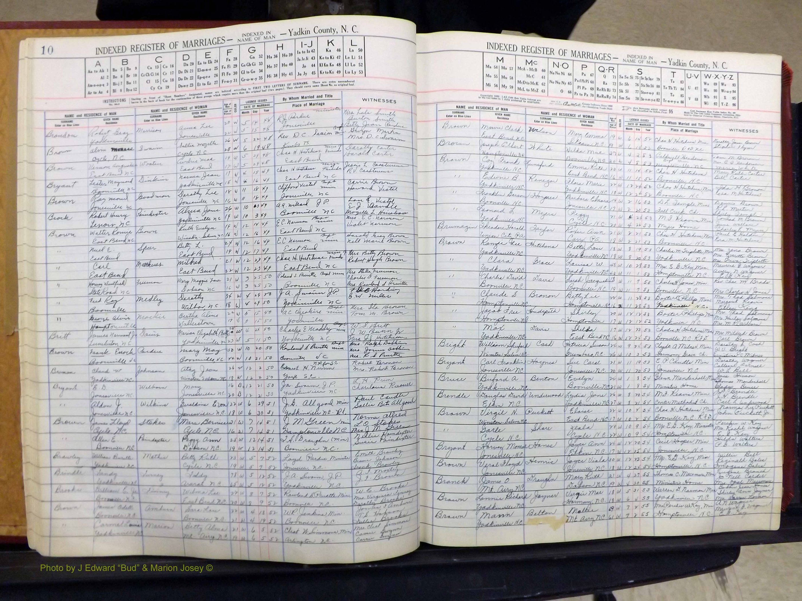 Yadkin Co, NC, Marriage Book 6, 1944-1979 (118).JPG