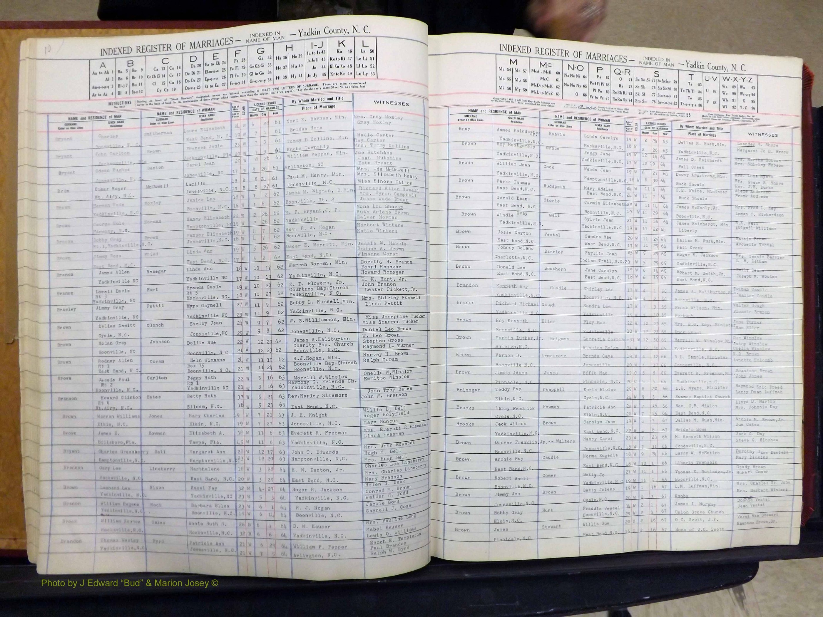 Yadkin Co, NC, Marriage Book 6, 1944-1979 (120).JPG
