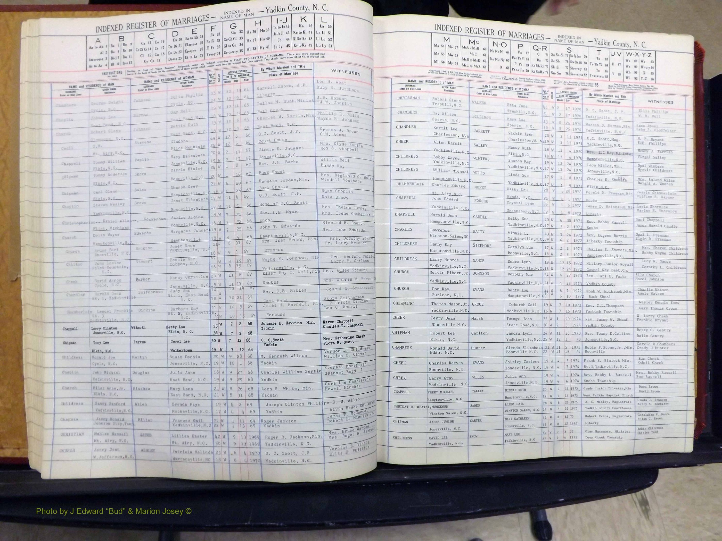 Yadkin Co, NC, Marriage Book 6, 1944-1979 (133).JPG