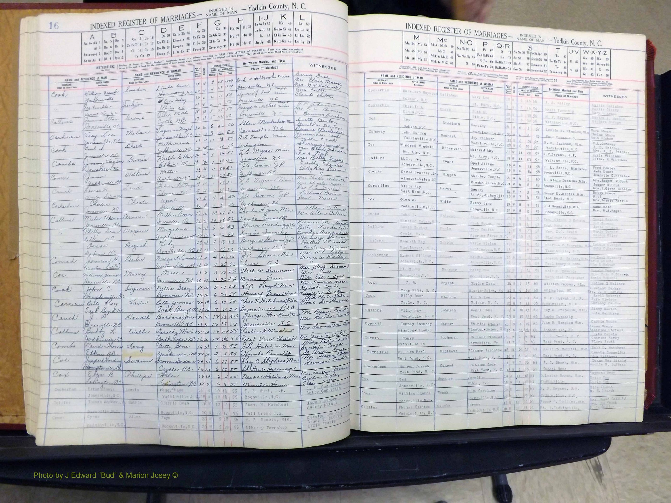 Yadkin Co, NC, Marriage Book 6, 1944-1979 (137).JPG