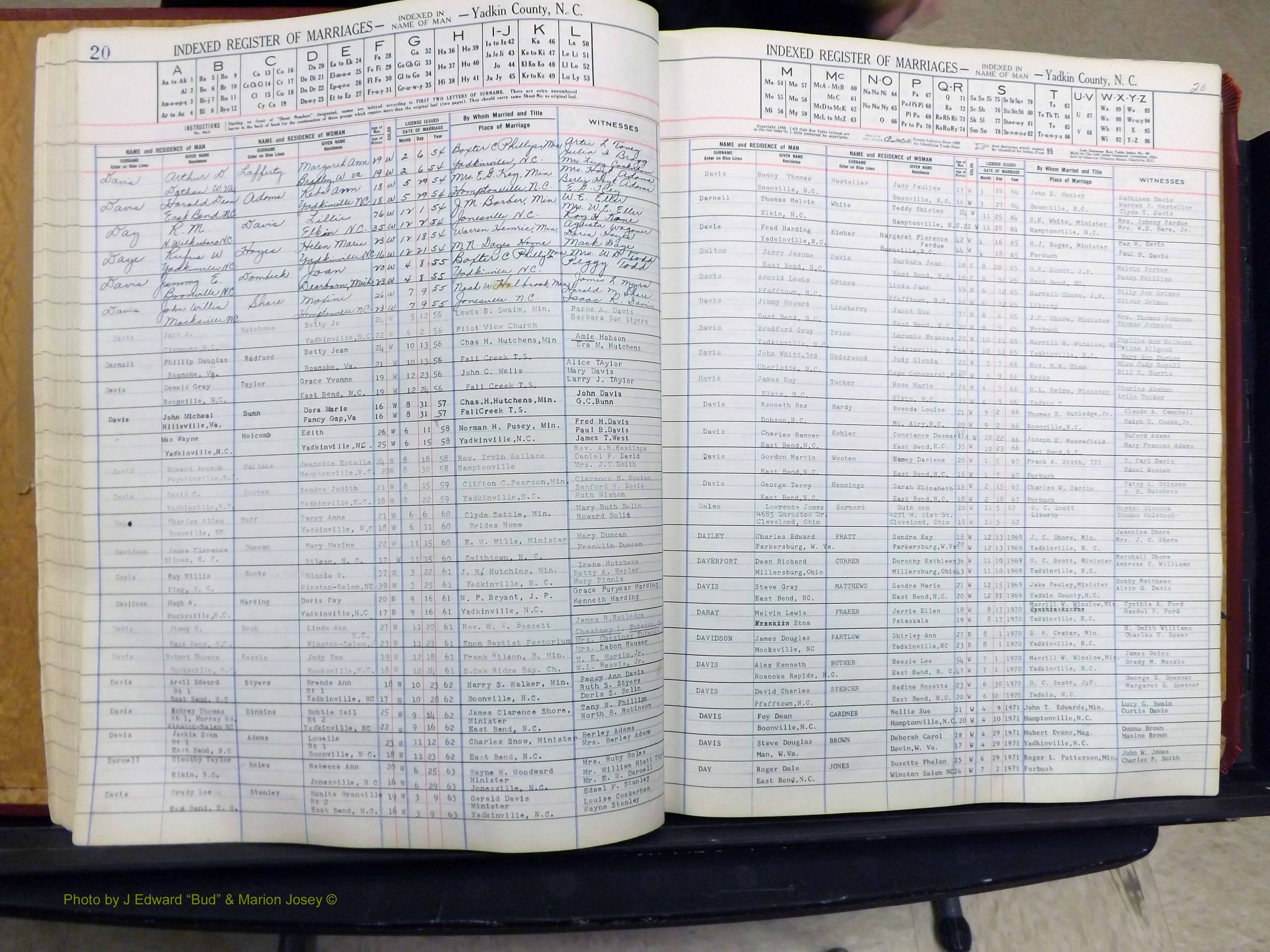 Yadkin Co, NC, Marriage Book 6, 1944-1979 (144).JPG
