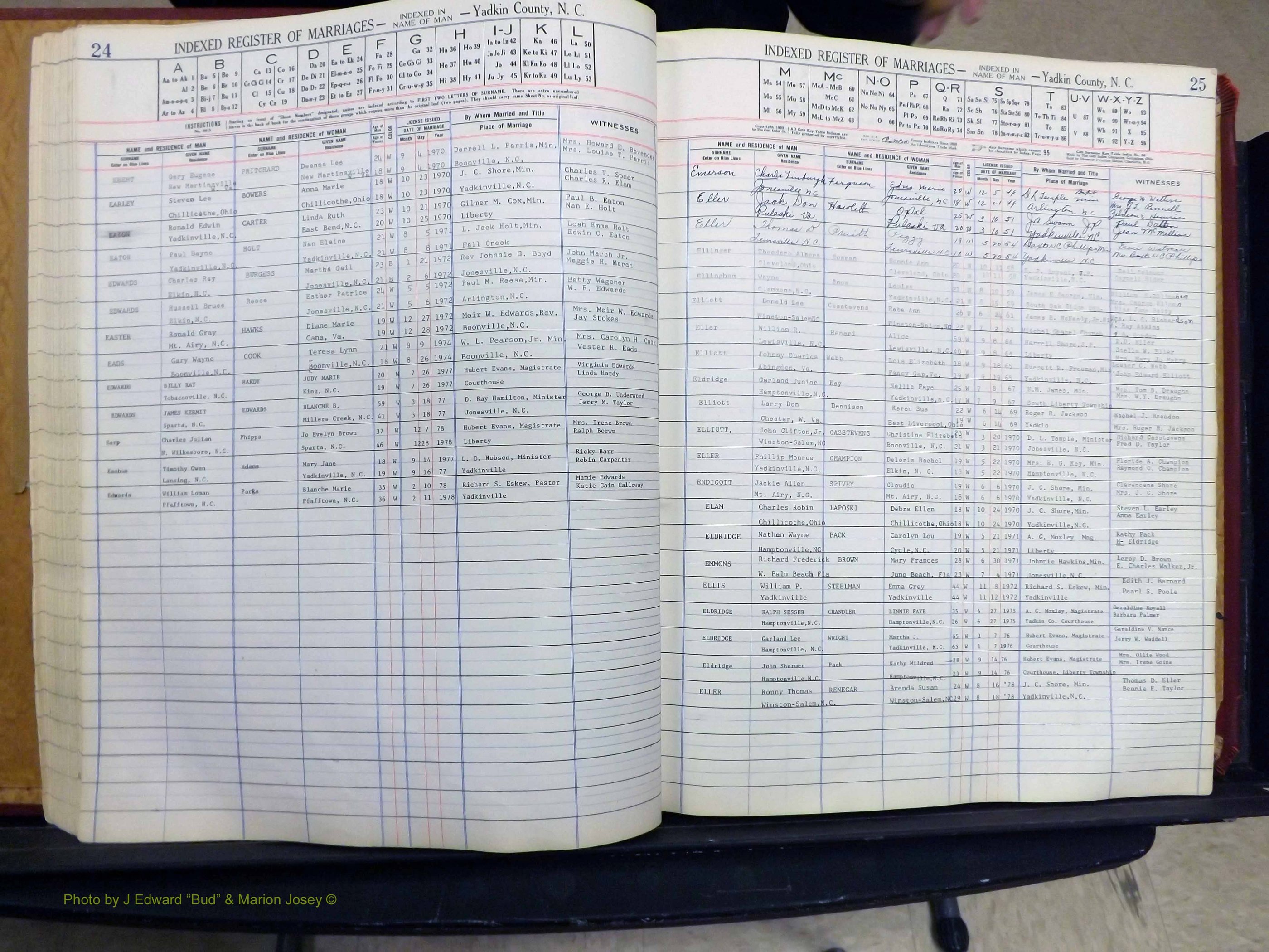 Yadkin Co, NC, Marriage Book 6, 1944-1979 (153).JPG